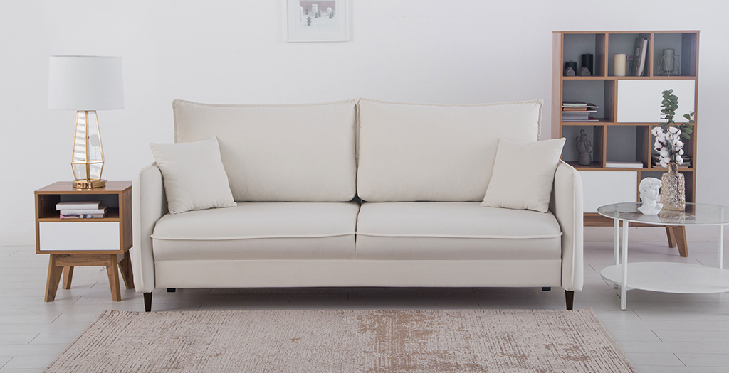 Sofa bed «Fjord» Premier 01 Beige from 12.271 AED — DUBAI UAE | PUSHE AE